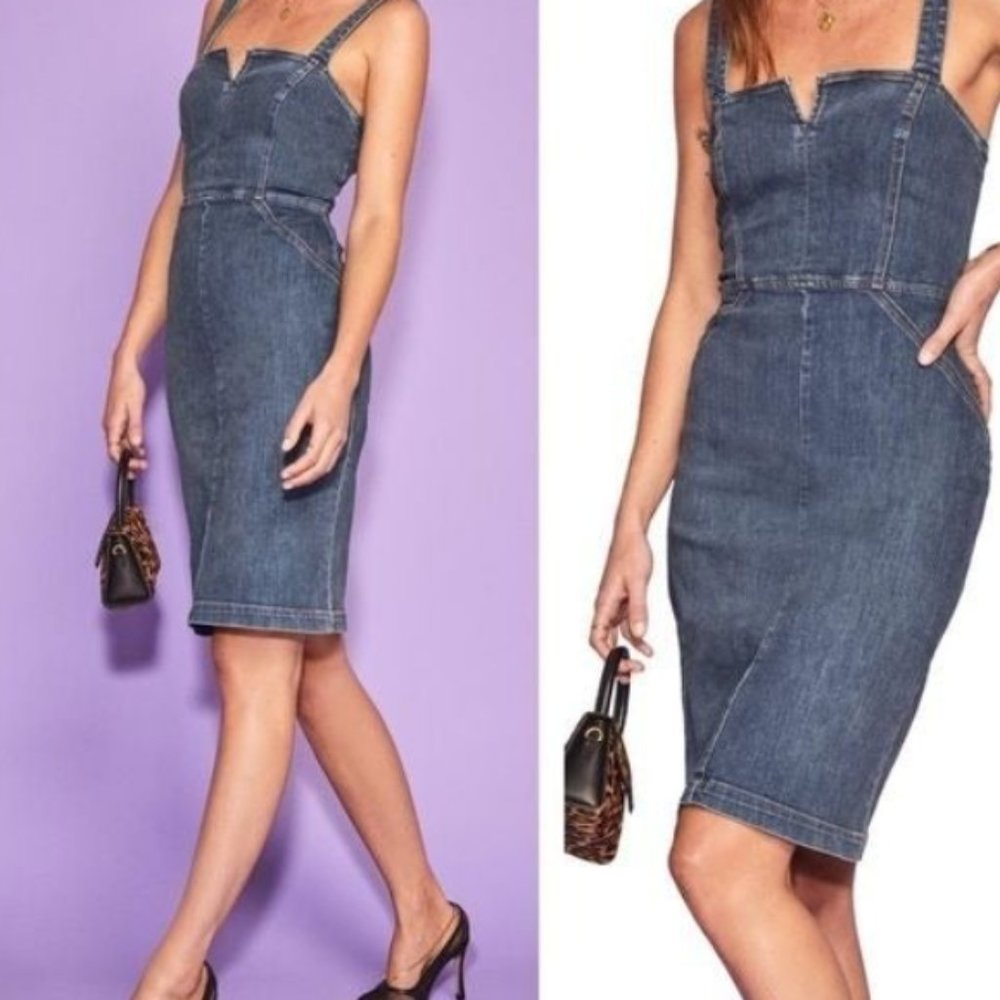 Reformation Romi Sleeveless Denim Dress